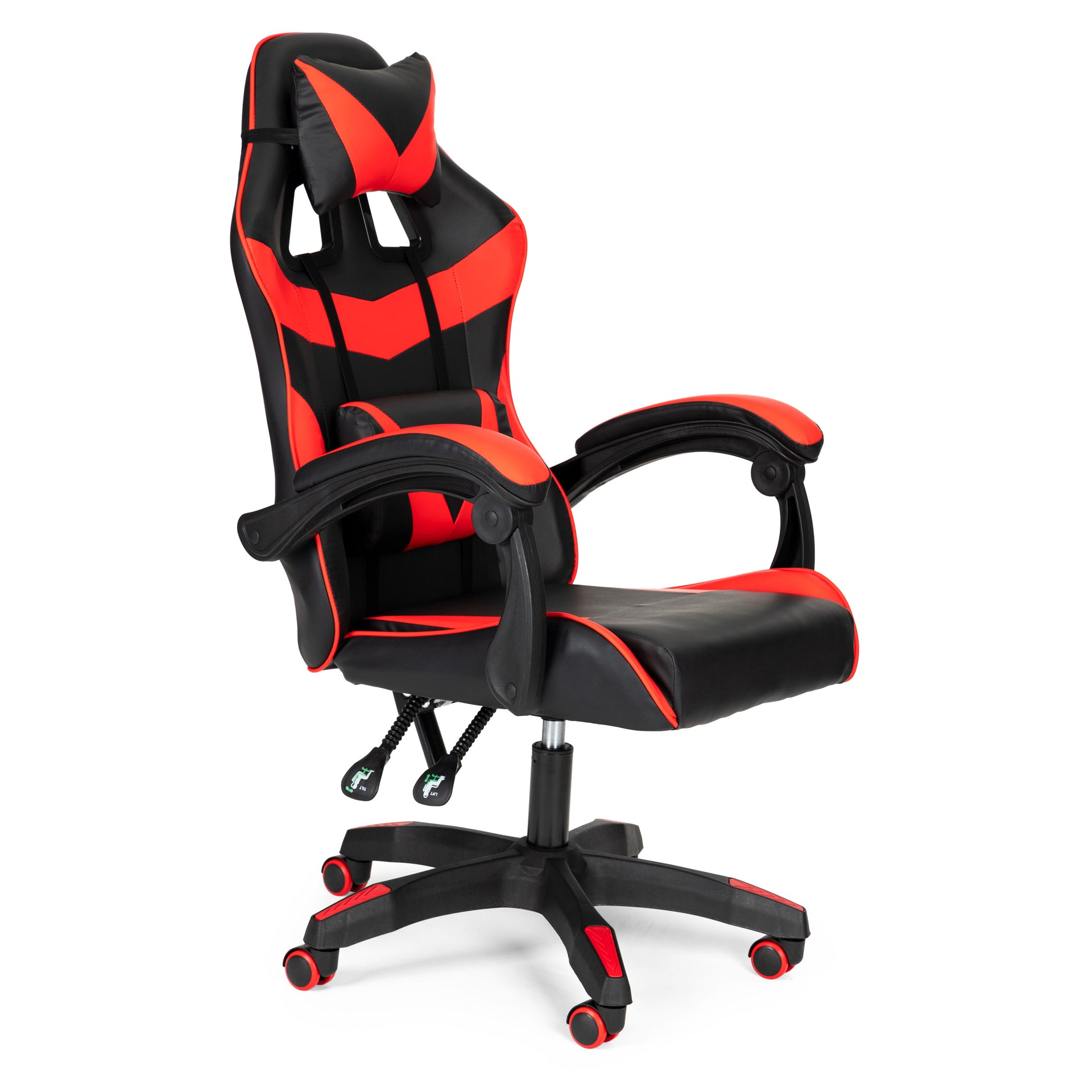 Kausa spēļu krēsls, biroja krēsls ar regulējumu un spilveniem