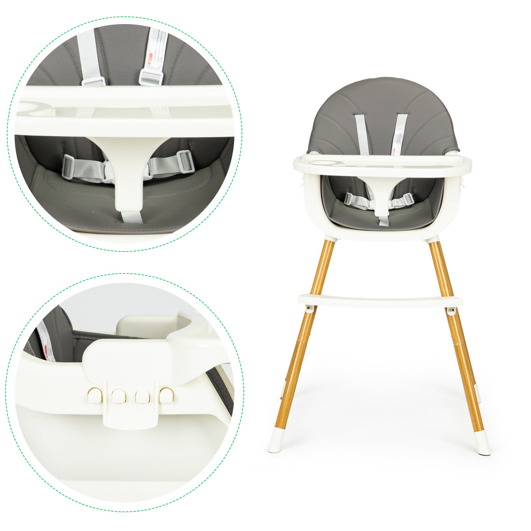 Barošanas krēsls 2in1 ECOTOYS Grey