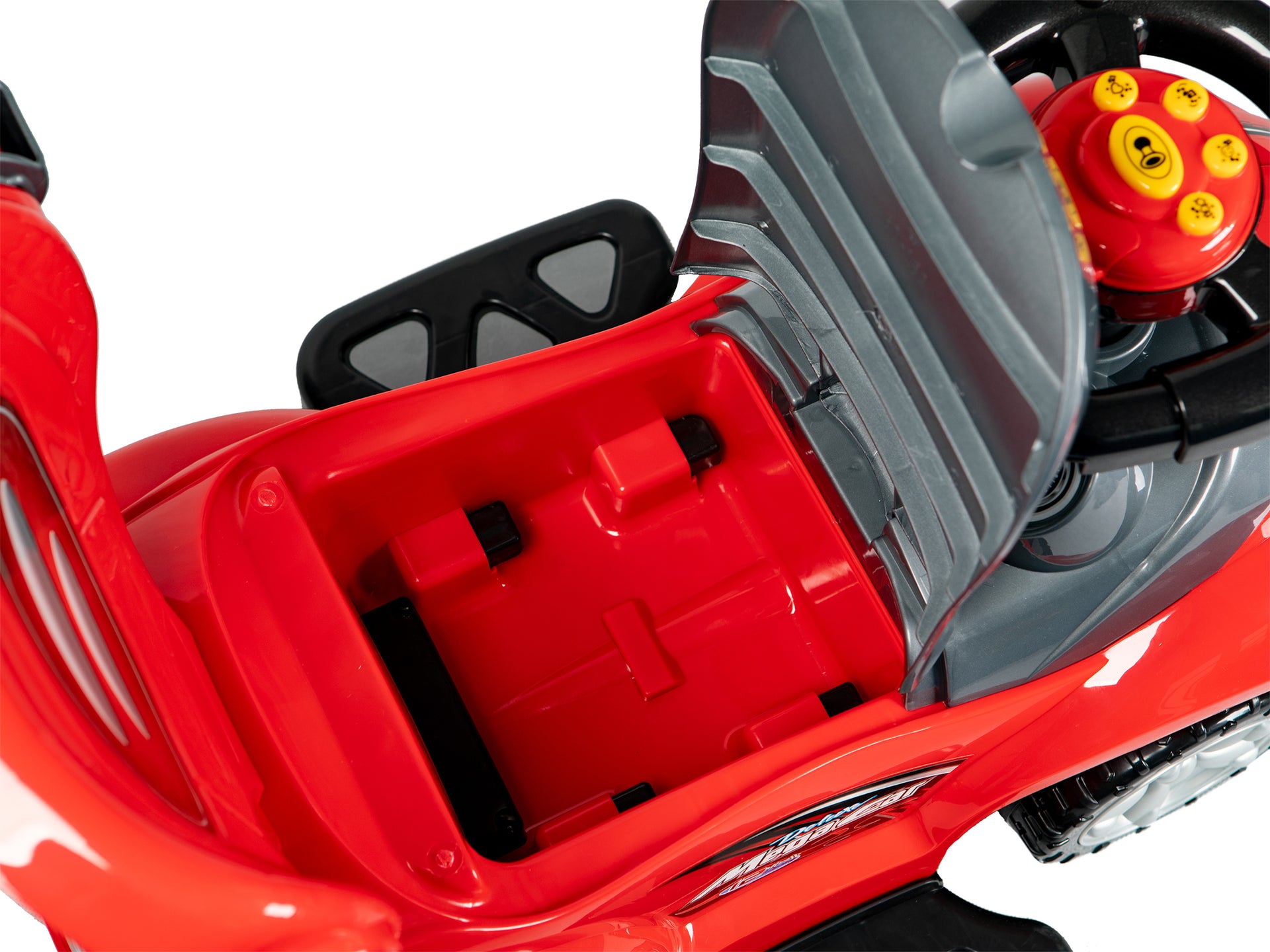 Brauciet ar rotaļu stumjamo automašīnu Walker ar rokturi 3in1-red
