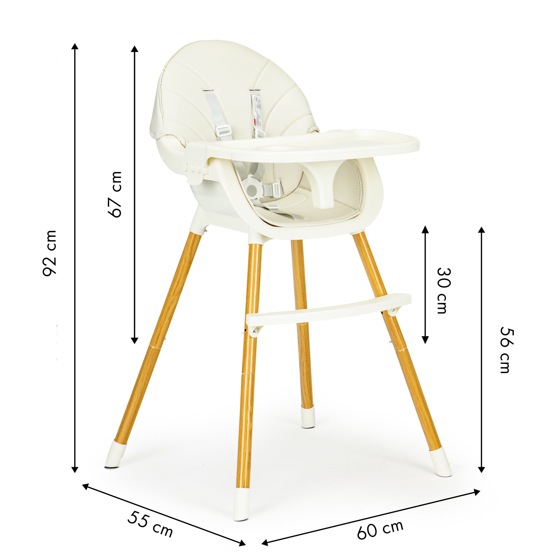 Barošanas krēsls 2in1 ECOTOYS Beige
