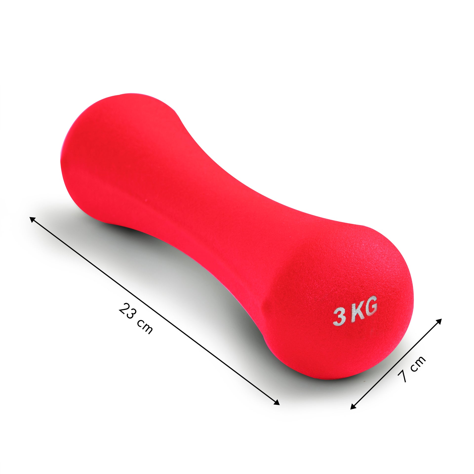 Hanteles neoprēna svars fitnesa komplekts V 2x3 kg