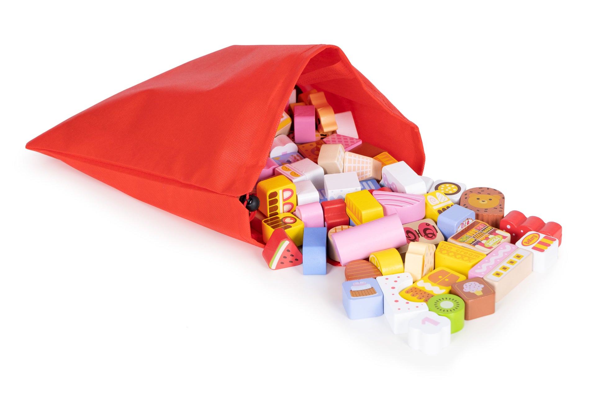 Izglītojošs koka kluču komplekts Candy