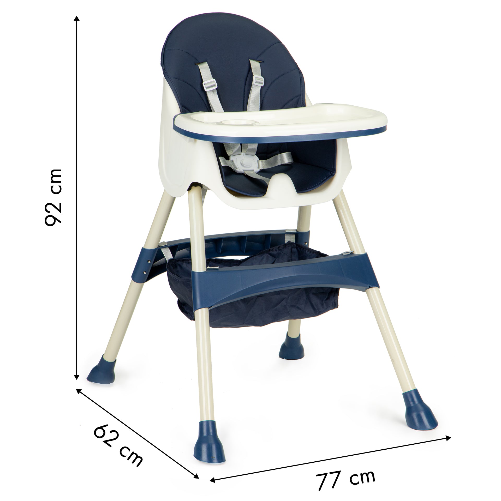 Barošanas krēsls 2in1 AMA BLUE