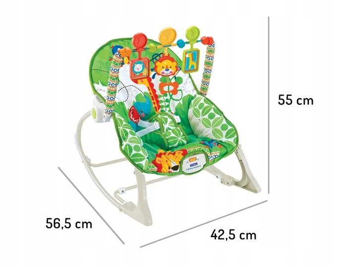 Šūpuļkrēsls 3in1 vibrācija Ecotoys
