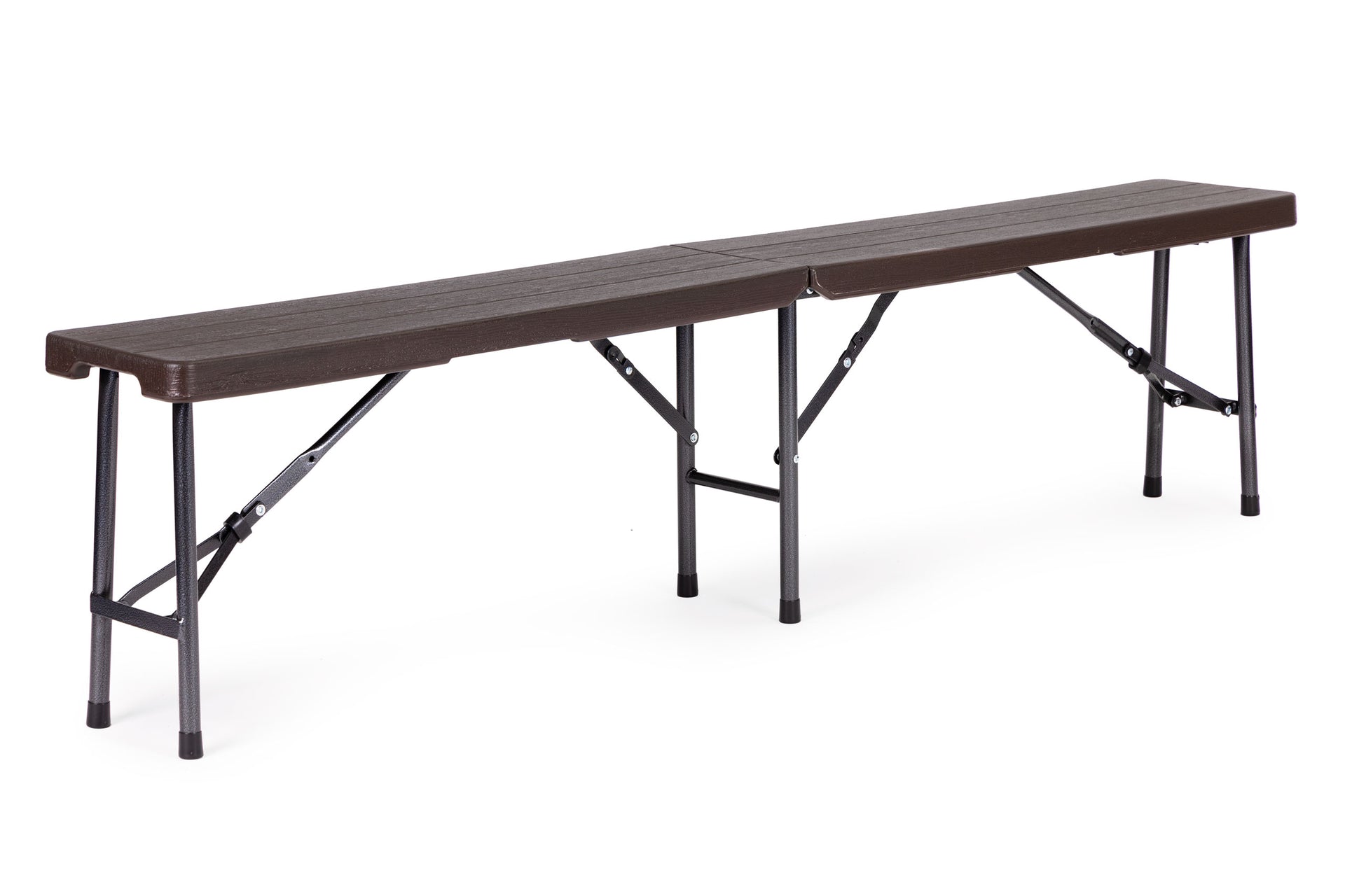 Ēdināšanas galds 180cm + 2 soliņi STABIL BROWN
