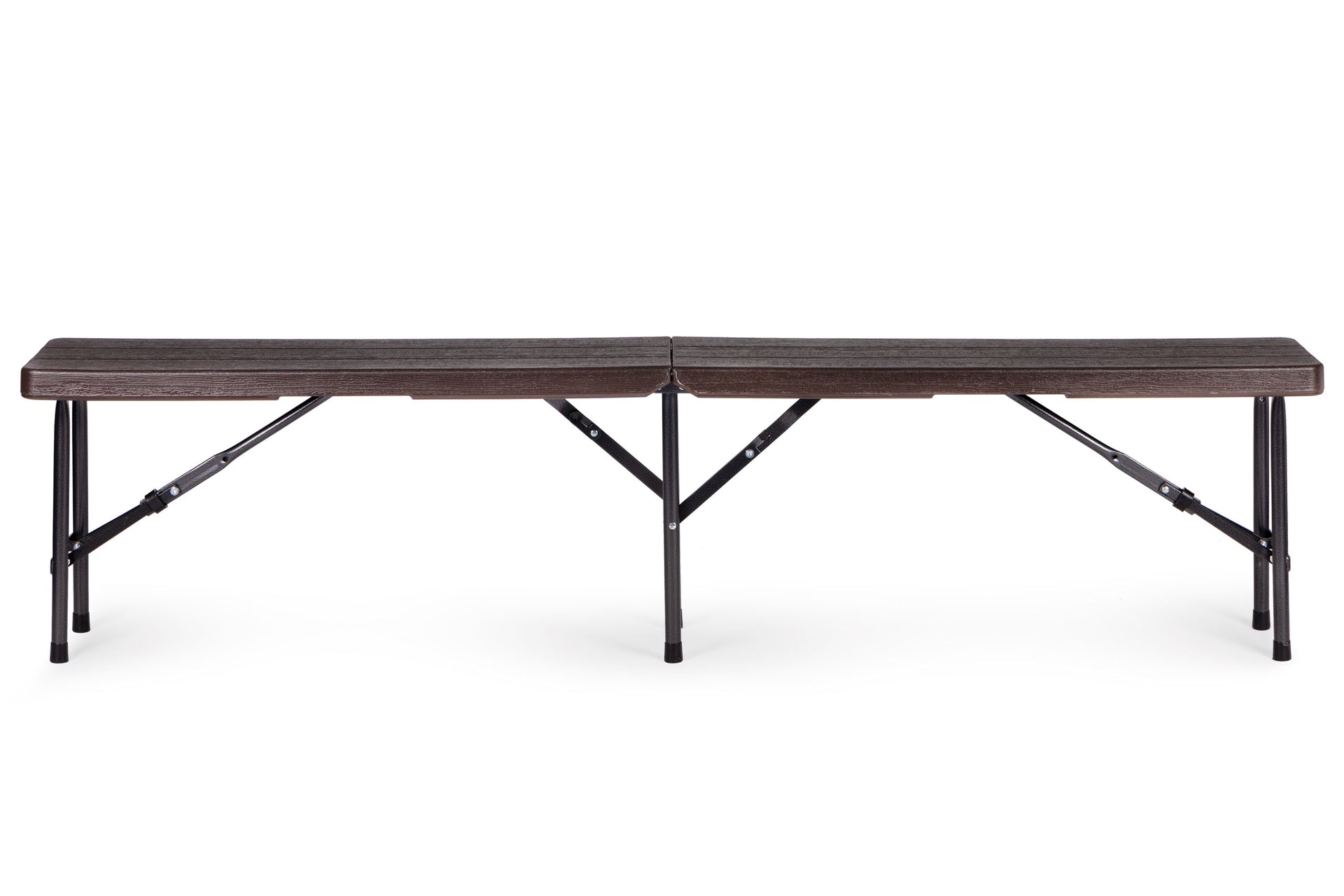 Ēdināšanas galds 180cm + 2 soliņi STABIL BROWN