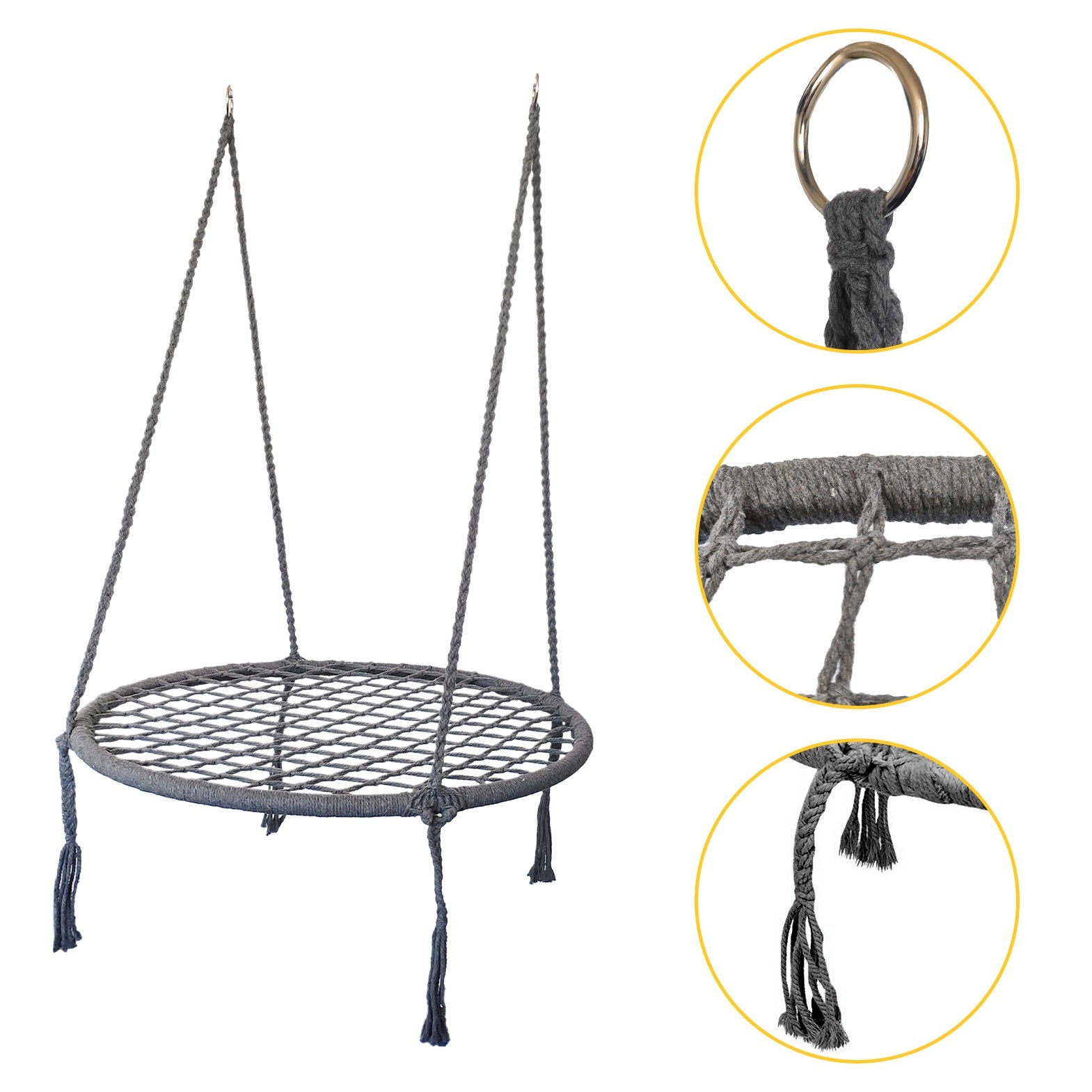 Piekarināmas šūpoles GREY SWING