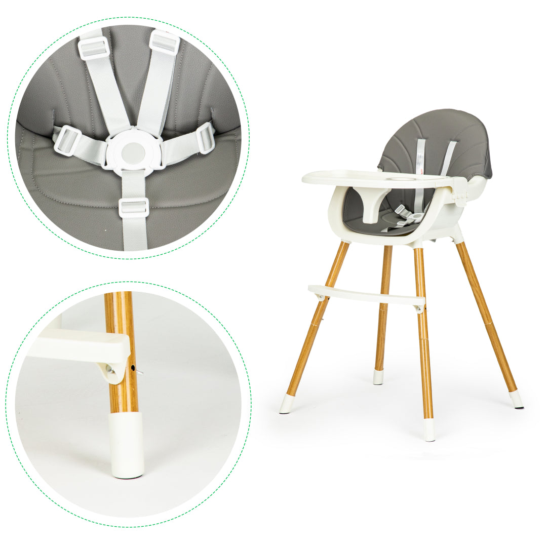 Barošanas krēsls 2in1 ECOTOYS Grey