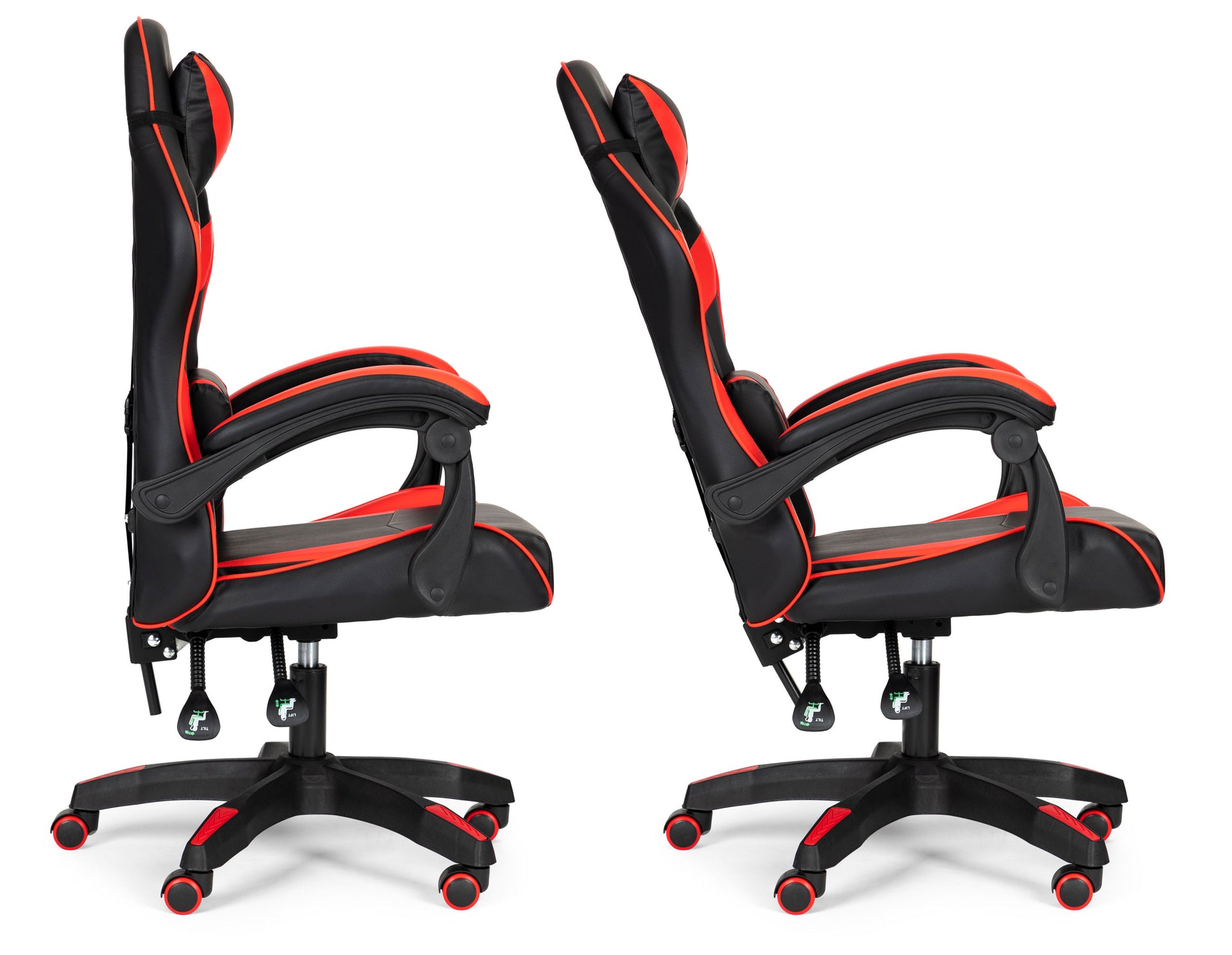 Kausa spēļu krēsls, biroja krēsls ar regulējumu un spilveniem