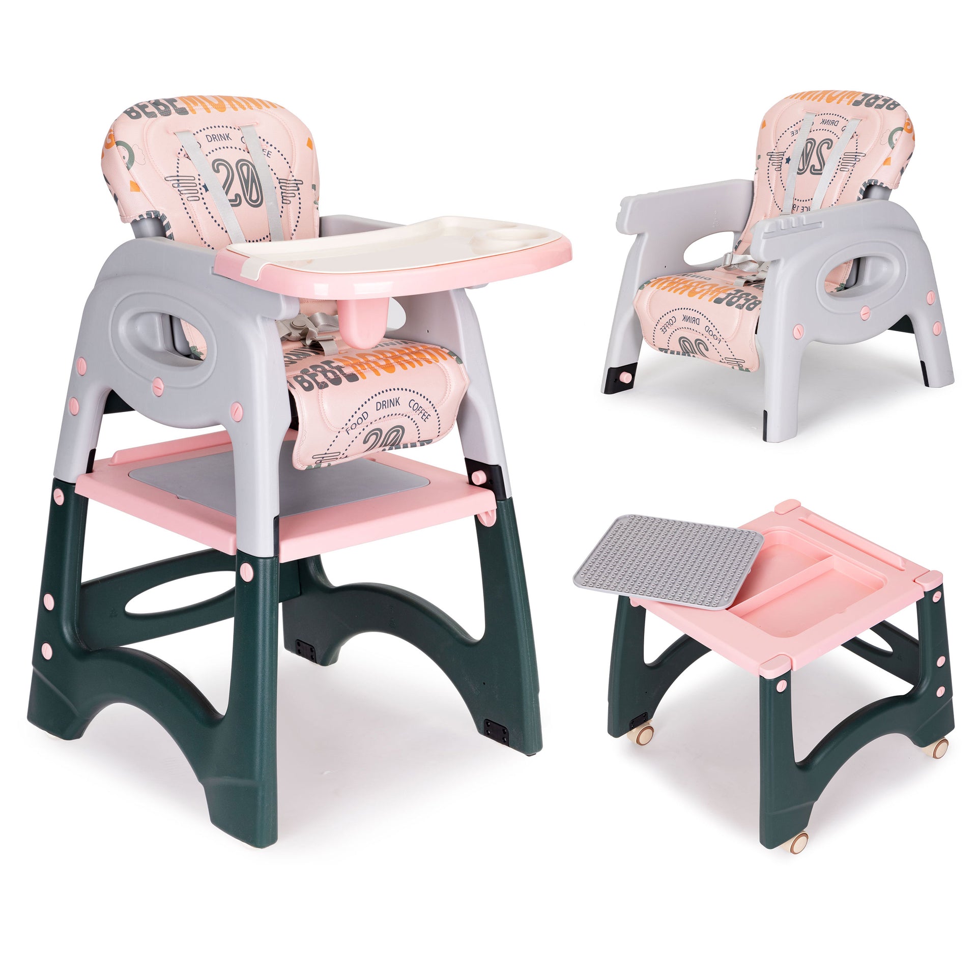 Bērnu barošanas krēsls EAT PINK