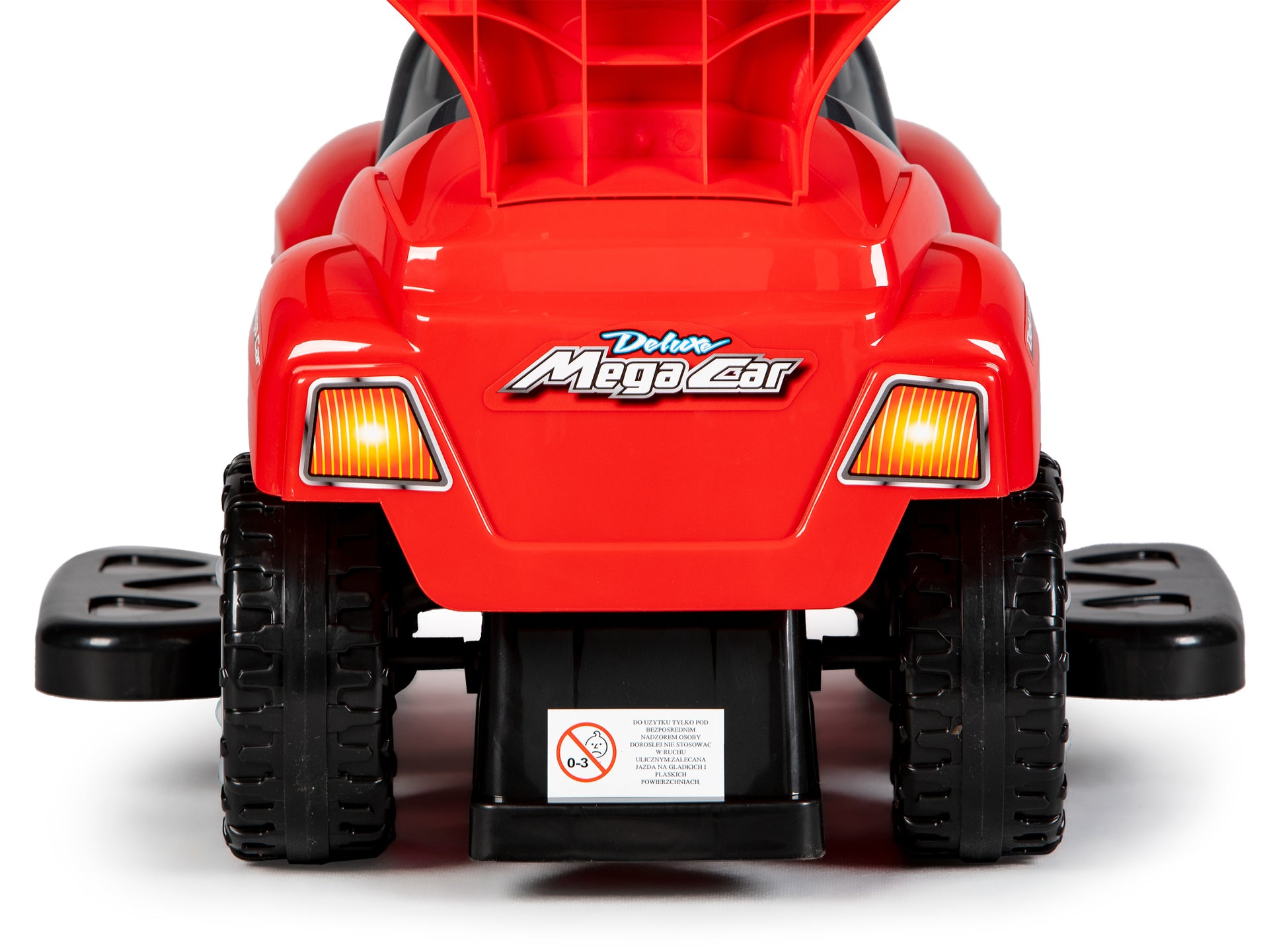 Brauciet ar rotaļu stumjamo automašīnu Walker ar rokturi 3in1-red