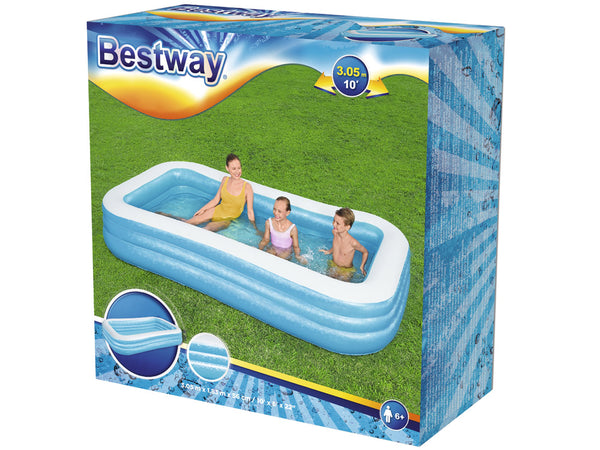 BESTWAY 54009 Liels ģimenes dārza piepūšamais baseins 305x183x56