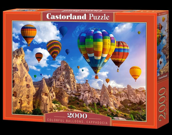 CASTORLAND Puzzle 2000 elementi Krāsaini gaisa baloni Kapadokija - Gaisa baloni Kapadokijā 92x68cm