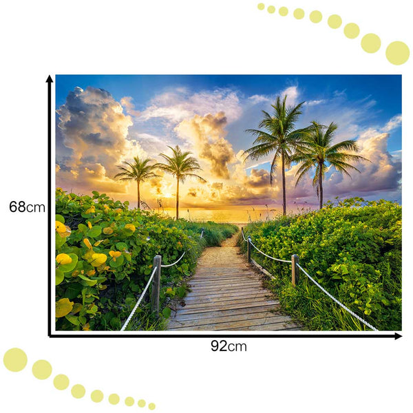CASTORLAND Puzzle 3000 gabaliņi Krāsains saullēkts Maiami, ASV - Saullēkts Maiami 92x68cm