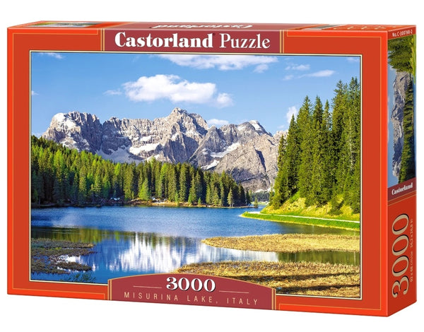CASTORLAND Mozaīka 3000 gabaliņu Misurina ezers Itālija - Misurina ezers Itālija 92x68cm