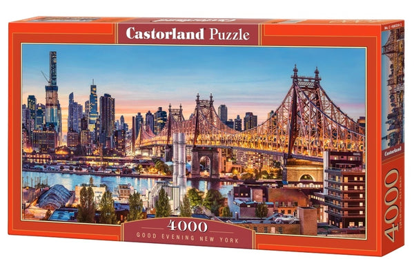 CASTORLAND Puzzle 4000 gabaliņi Labs vakars, Ņujorka - Vakars Ņujorkā 138x68cm