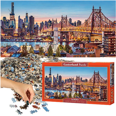 CASTORLAND Puzzle 4000 gabaliņi Labs vakars, Ņujorka - Vakars Ņujorkā 138x68cm