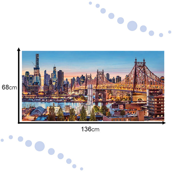 CASTORLAND Puzzle 4000 gabaliņi Labs vakars, Ņujorka - Vakars Ņujorkā 138x68cm