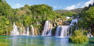 CASTORLAND Puzzle 4000el. Krka ūdenskritumi, Horvātija - Krka ūdenskritumi