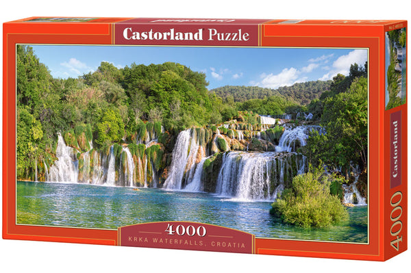 CASTORLAND Puzzle 4000el. Krka ūdenskritumi, Horvātija - Krka ūdenskritumi