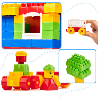 DIPLO 3D konstrukcijas plastmasas klucīši bērniem 233el.