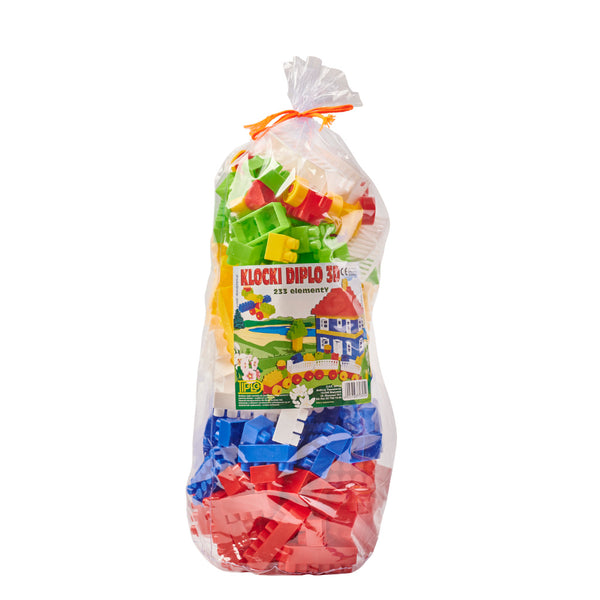 DIPLO 3D konstrukcijas plastmasas klucīši bērniem 233el.