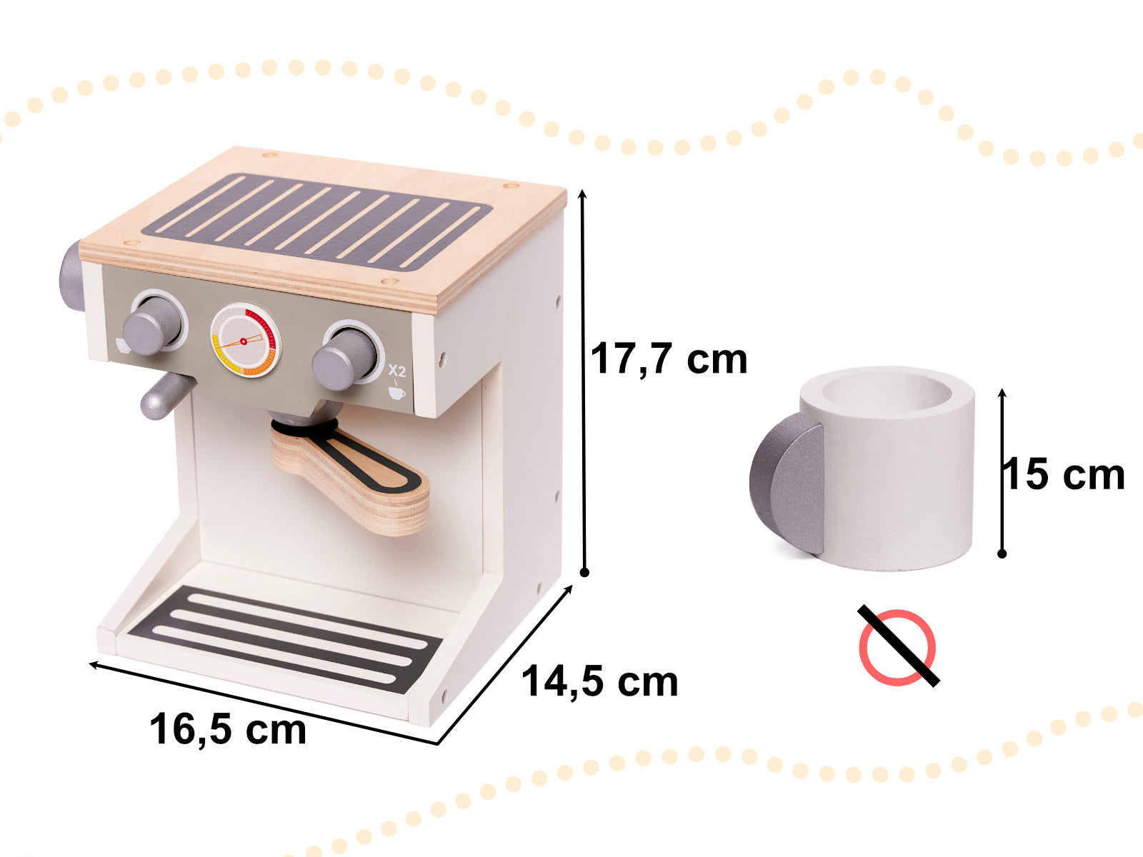 Koka kafijas automāts + krūze