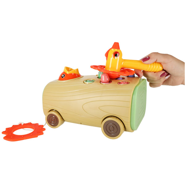 Magnētiskā spēle barot putnu uz riteņiem