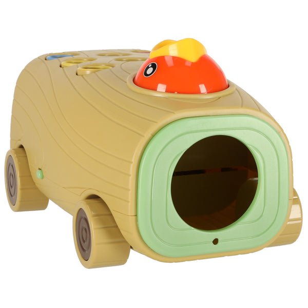 Magnētiskā spēle barot putnu uz riteņiem