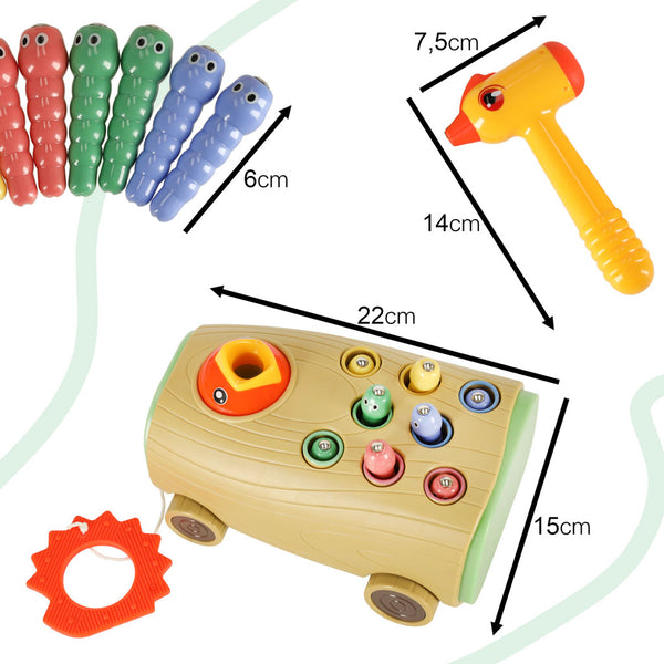 Magnētiskā spēle barot putnu uz riteņiem
