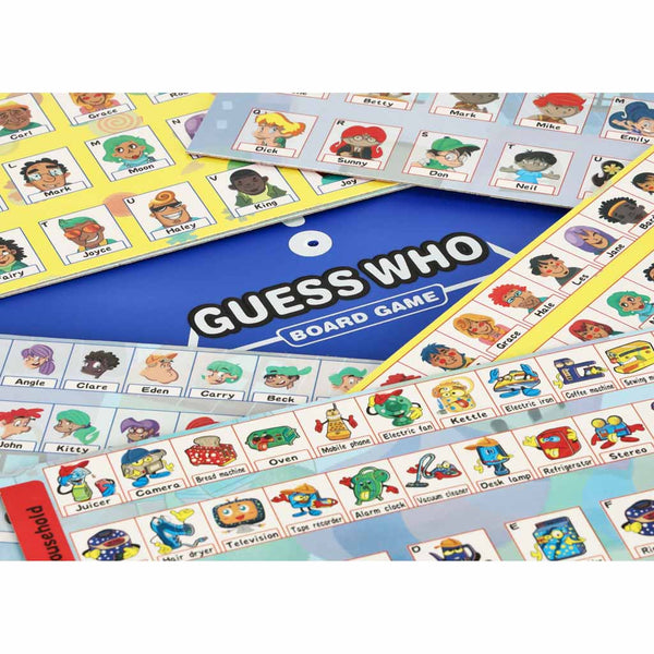 Ģimenes spēle Guess Who? Uzmini, kas? 8 spēļu dēļi
