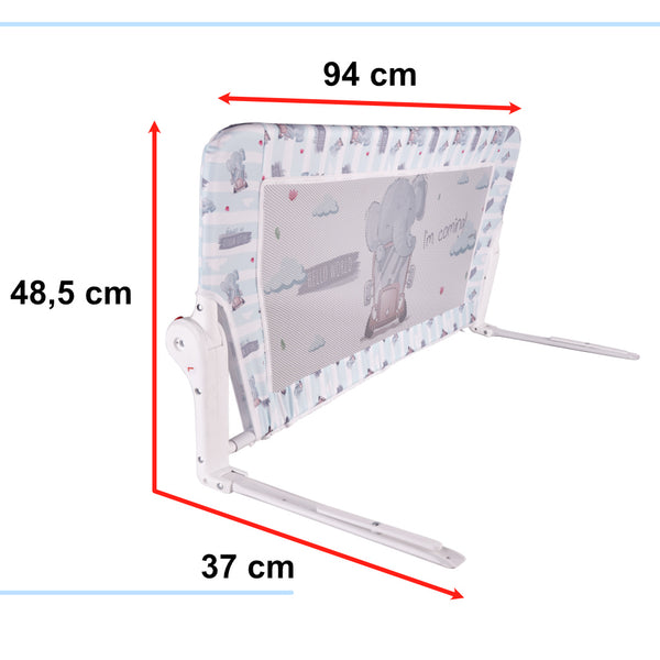 Drošības vārti barjera gultas sargs 90cm zilonis