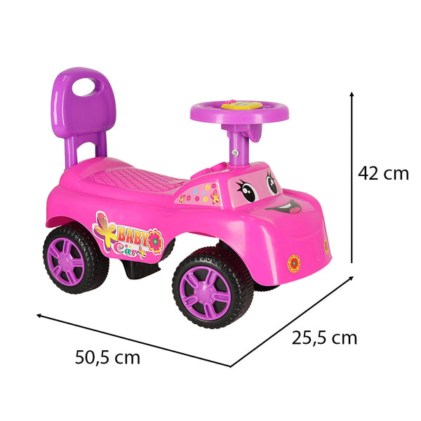 Autosēdeklīši smaidoši ar ragu rozā krāsā