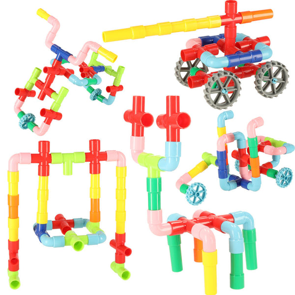 Izglītojoši konstruktori - Ūdens caurules ar piederumiem 340el