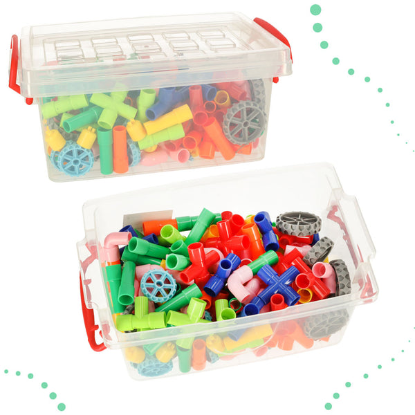 Izglītojoši konstruktori - Ūdens caurules ar piederumiem 170el