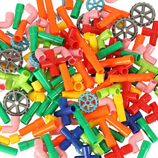 Izglītojoši konstruktori - Ūdens caurules ar piederumiem 170el