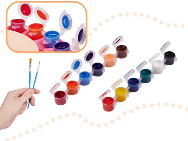 Keramikas rata radošais komplekts ar mālu un krāsām 600g