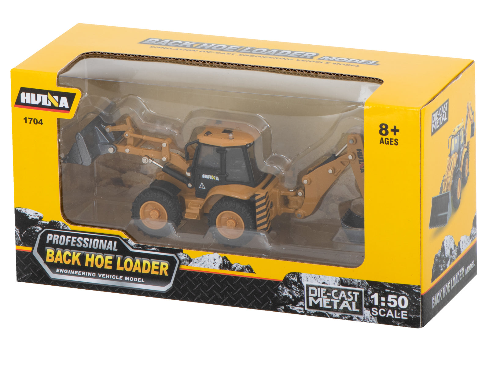 Ekskavatora iekrāvēja buldozers ar kausu Metāla modelis H-toys 1704 1:50