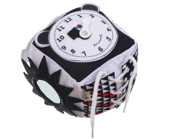 Izglītojošs sensoro kubs kontrasta mīksts taustes