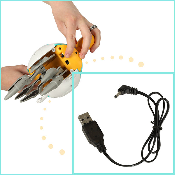 Interaktīvais krabju kāpurs ar skaņu zaļš