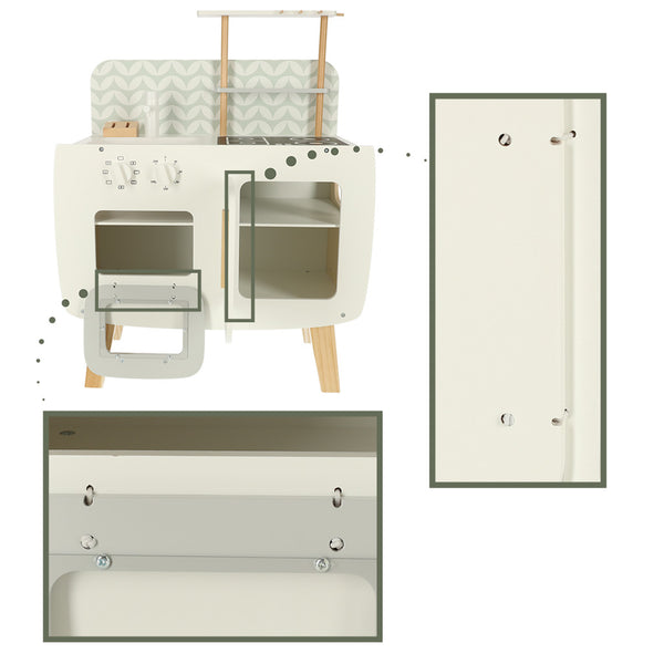 Koka virtuves MDF LULILO retro aksesuāri