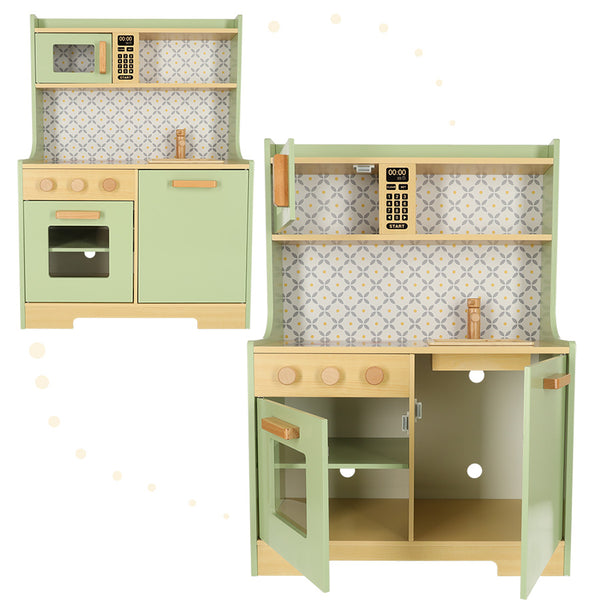 Mētras MDF koka virtuve bērniem