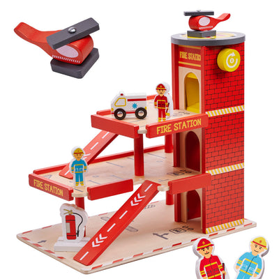 LULILO koka autostāvvieta GANAO ugunsdzēsēju komanda