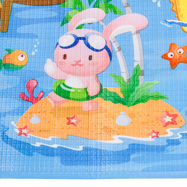 Izglītojošs divpusējs putuplasta rotaļu laukuma paklājs 180x120cm