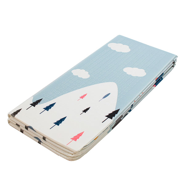 Izglītojošs paklājiņš bērniem iela/mežs 177x158x0.8cm