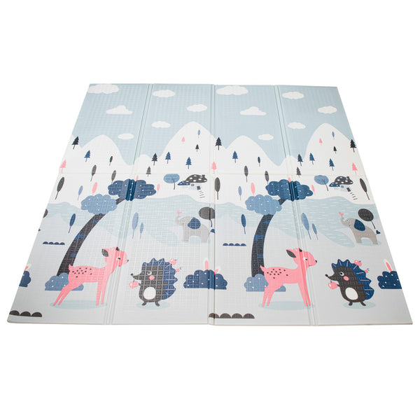 Izglītojošs paklājiņš bērniem iela/mežs 177x158x0.8cm