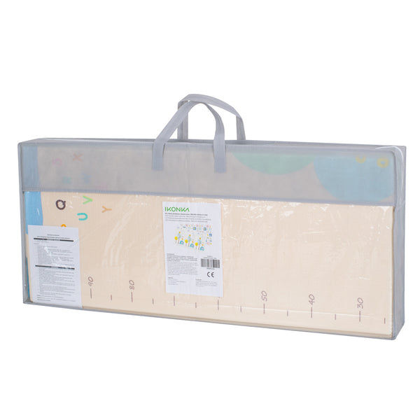 Izglītojošs divpusējs salokāms putuplasta paklājs 179x198 ziloņi/attēli