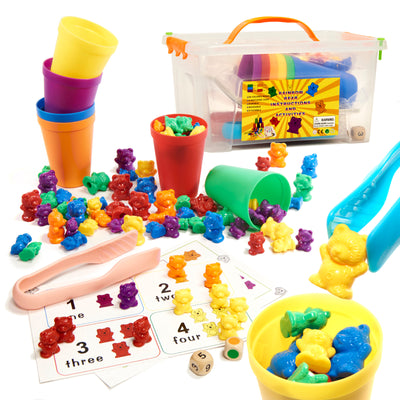 Izglītojoši rotaļu lācīši, kas mācās skaitīt montessori 116el.