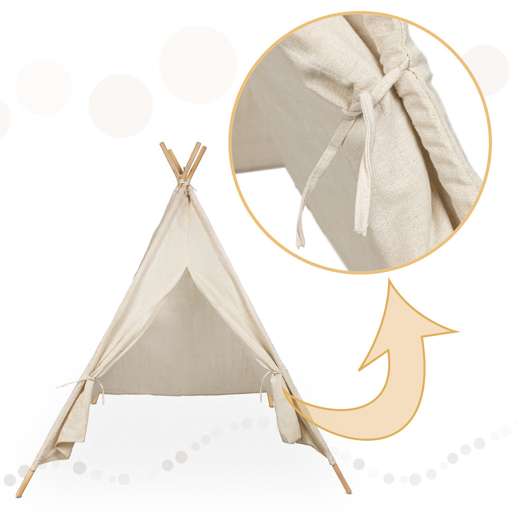 Indiāņu mājas telts bērniem Tipi Wigwam 135cm