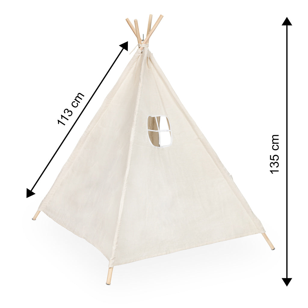 Indiāņu mājas telts bērniem Tipi Wigwam 135cm